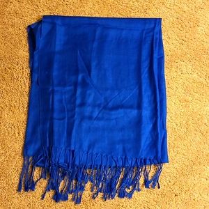 Royal blue scarf